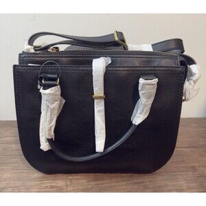 Fossil Leather Ryder Satchel Black | New With Tags | ZB7412001